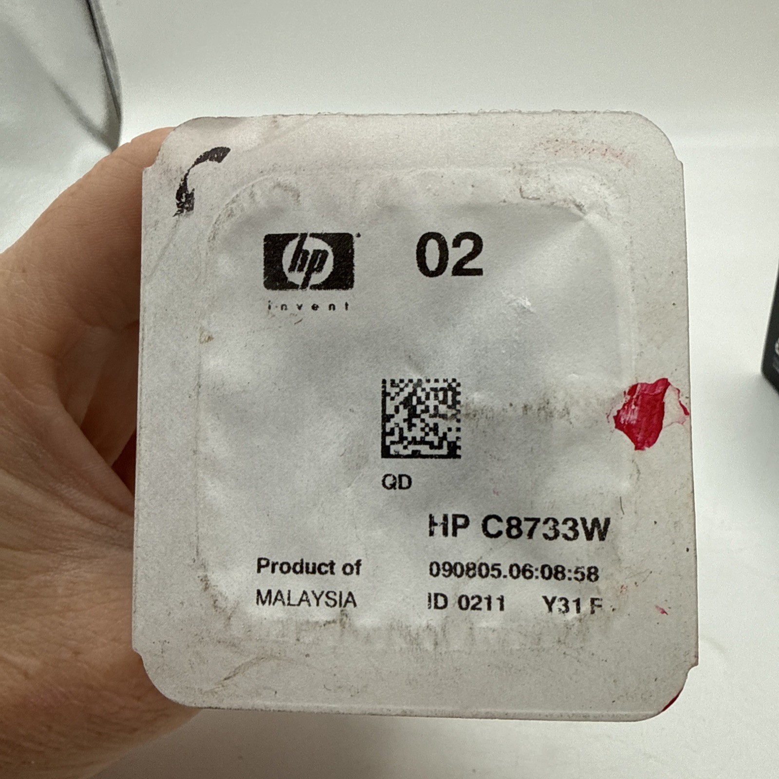 Genuine HP Invent Ink Cartridge 02 Black*Expired * C8721W New for HP Photosmart 