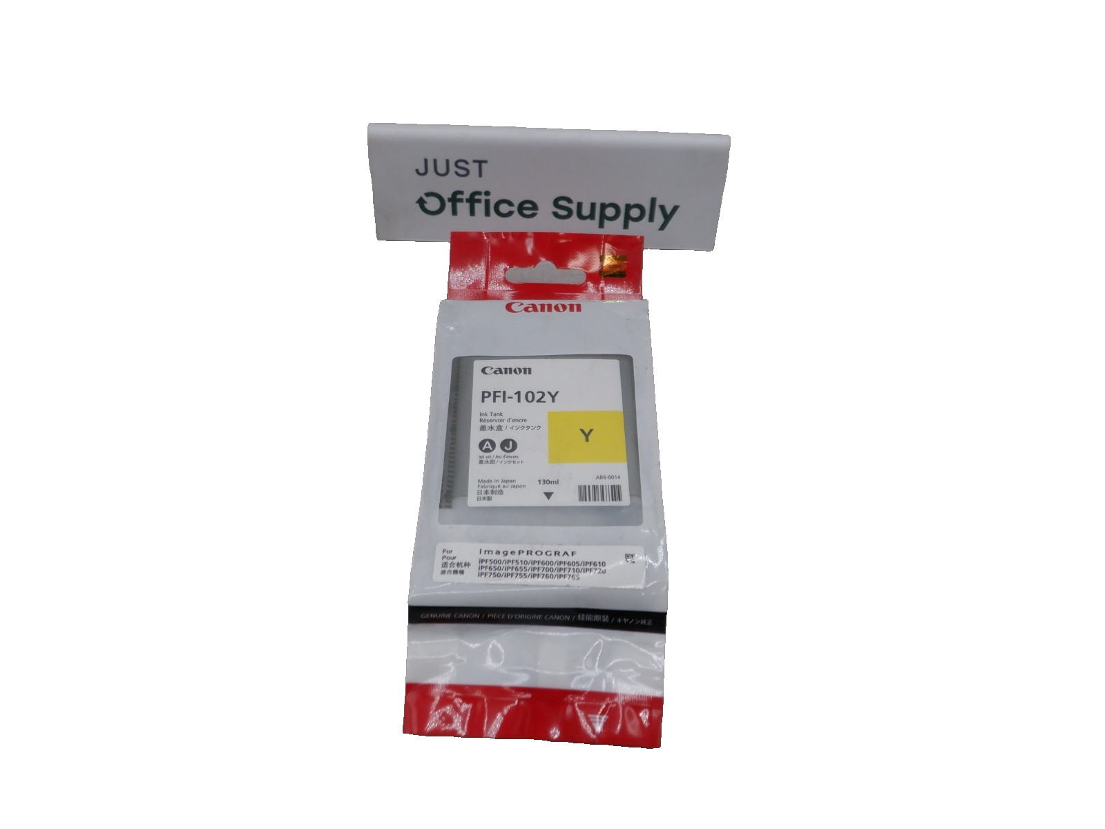 Genuine OEM Canon PFI-102Y Yellow Ink 