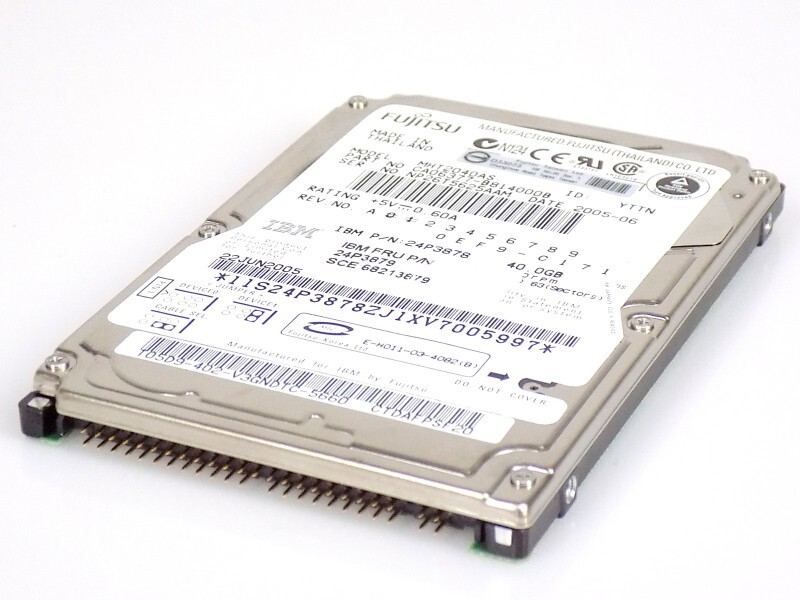 40GB IBM 24P3879 Fujitsu MHT2040AS 2.5 inch P-ATA IDE 5400rpm HDD Hard Drive Excellent