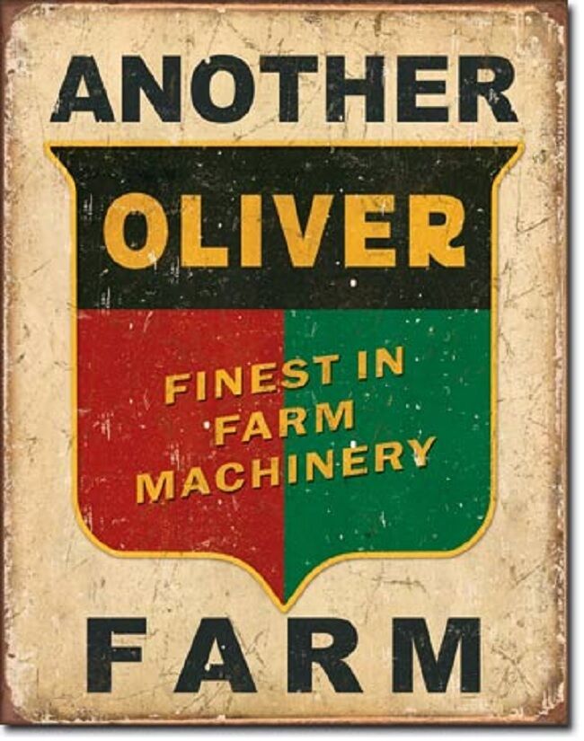 Another Oliver Farm TIN SIGN garage wall decor vintage tractor metal poster 1775