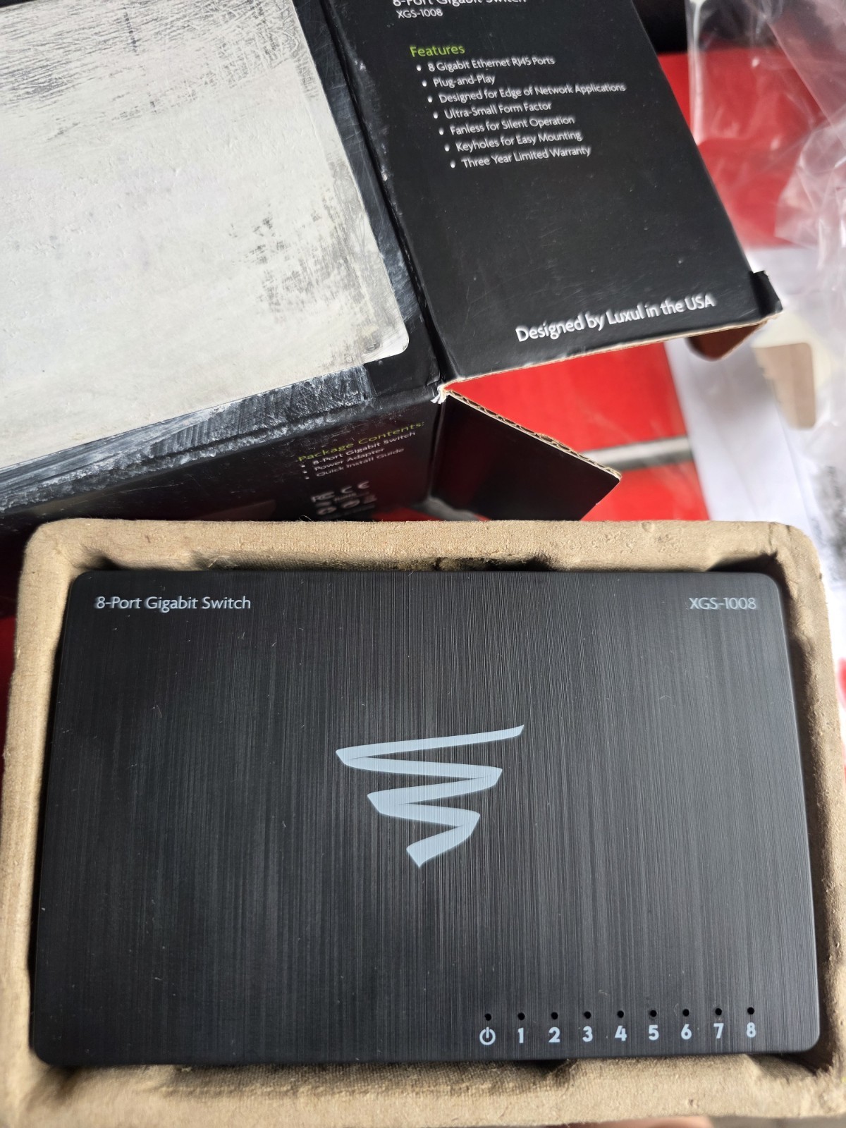 Luxul XGS-1008 V2 8-Port Gigabit Ethernet Switch
