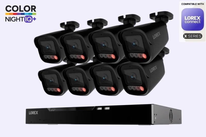 NEW Lorex Connect X Series 4K 16-Channel 4TB NVR 8 x X5 Bullet Camera