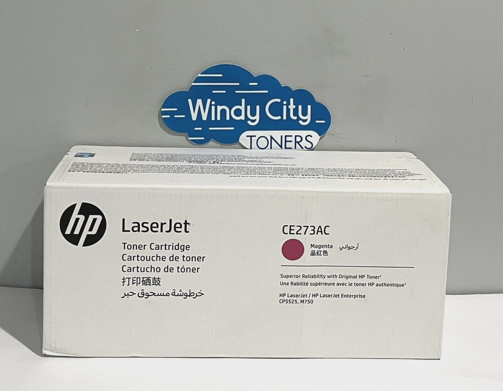 HP 650A CE273AC Magenta Original Toner Cartridge LaserJet CP5520, CP5525 New