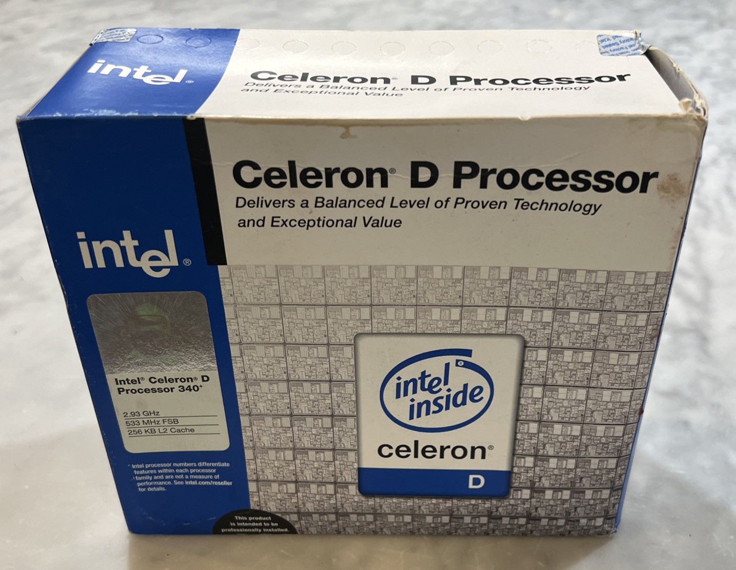 Intel Celeron D Processor 340 New In Box 2.93 GHz Fan Heat Sink NIB 2005