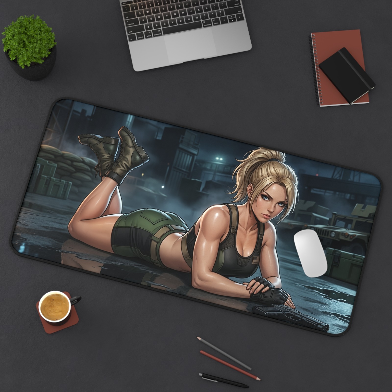 Sonya Blade Mouse Pad, Mortal Kombat Desk Mat, Gaming Pad XL