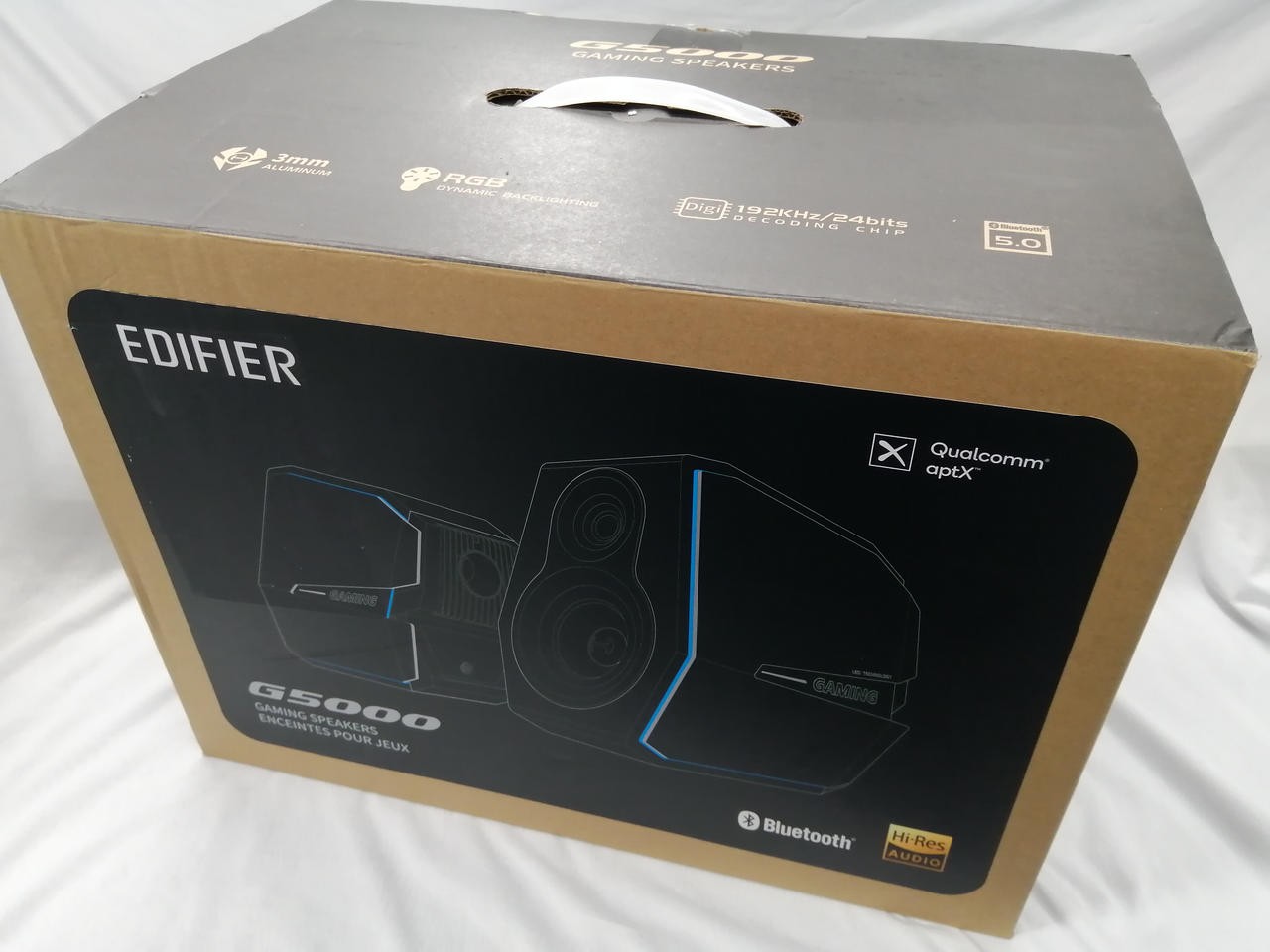 Edifier HECATE G5000 Gaming Speakers Pair Hi-Res RGB Bluetooth Unused TMB01 10.5