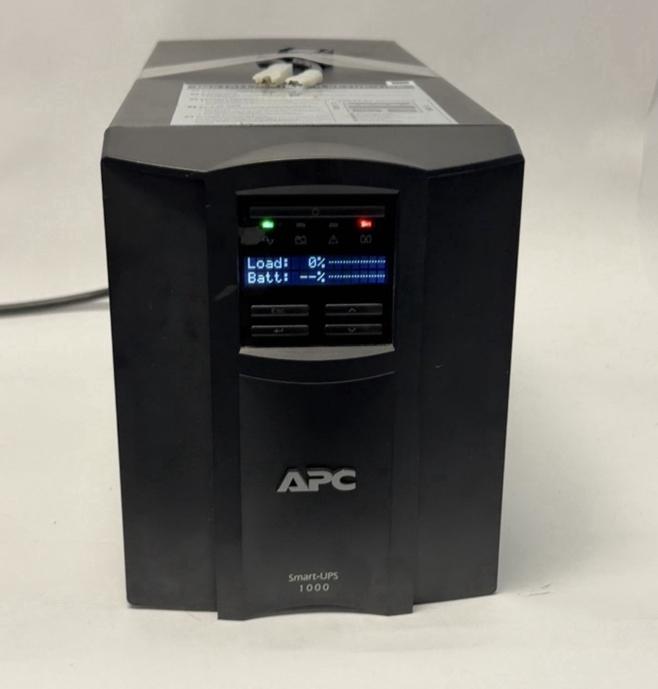 APC SMT1000 Smart-UPS 1000 670W 8-Outlets w/ APC AP9620 Card, No Batteries WORKS