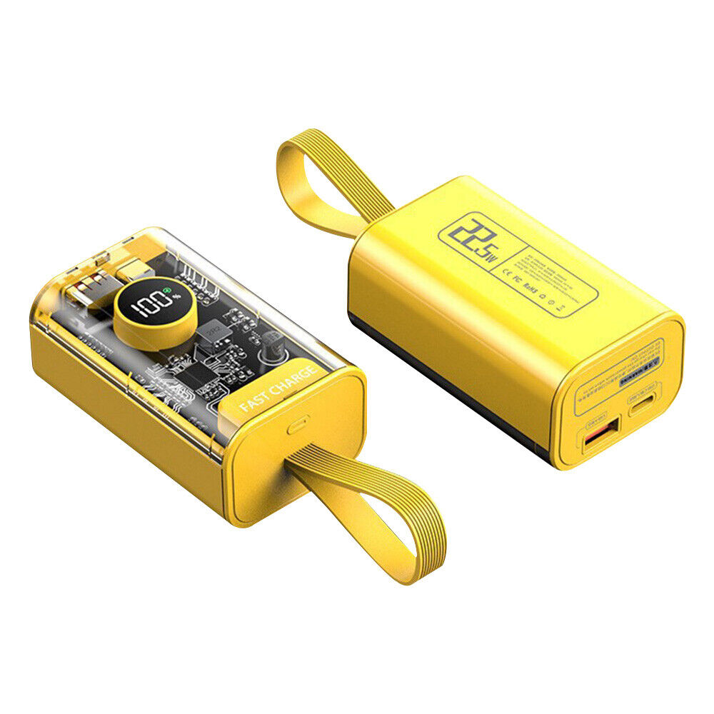 DIY Power Bank Box  PD 22.5 W Fast Charging Case Portable 18650 USB Power Bank