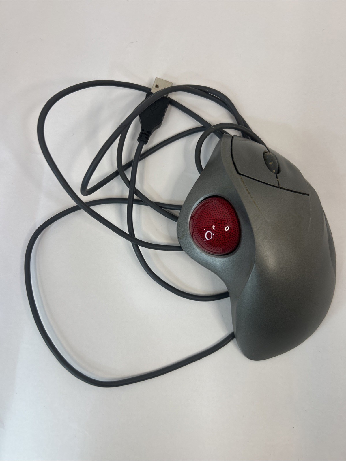 Logitech T-BB18 TrackMan Wheel USB Trackball Mouse w/ Scroll 804360-1000 Read