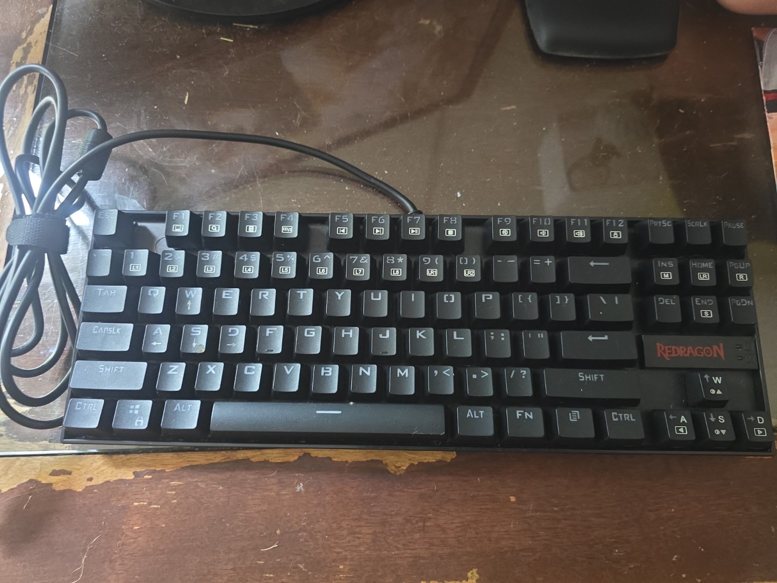 Redragon Kumara K552-2 RGB Mechanical Gaming Keyboard USB Wired Tested Working