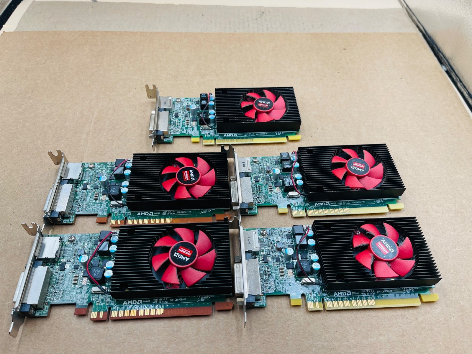 Lot of 5 AMD Radeon R5 430 2GB GDDR5 V337 Low Profile PCIe Workstation GPU