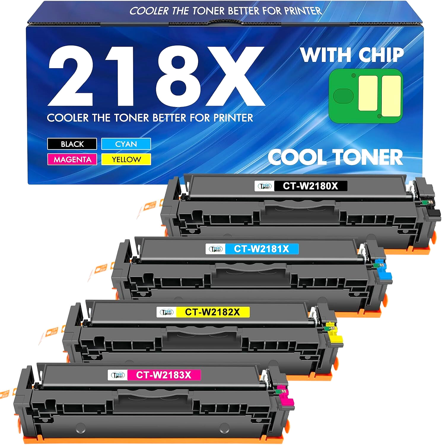 218X/218A Toner Cartridge for HP Color LaserJet Pro MFP 3301fdw/3301cdw/3301sdw