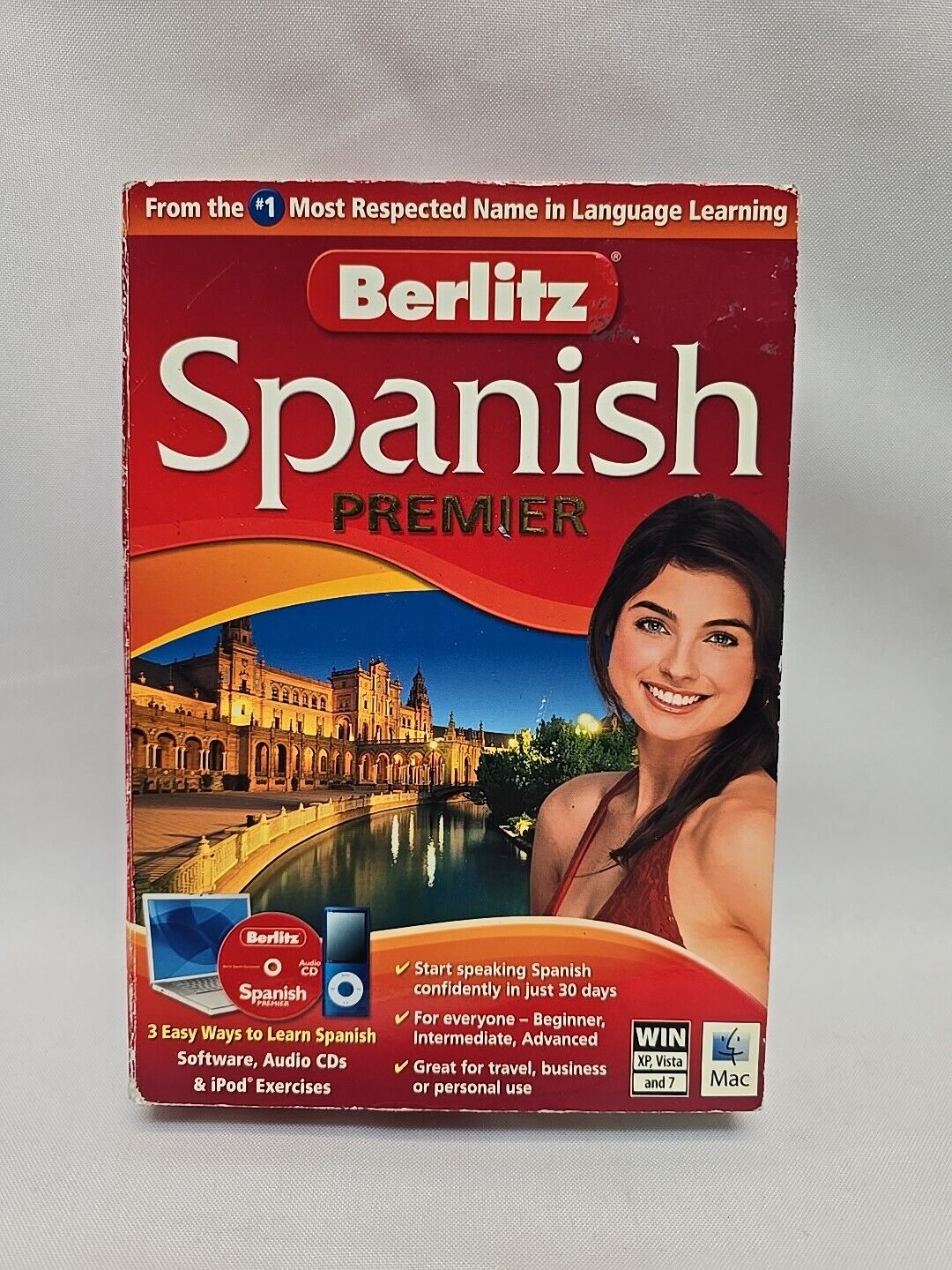 PC/Mac Learn Spanish Berlitz Spanish Premier  Software Audio CDs iPad See Pics 
