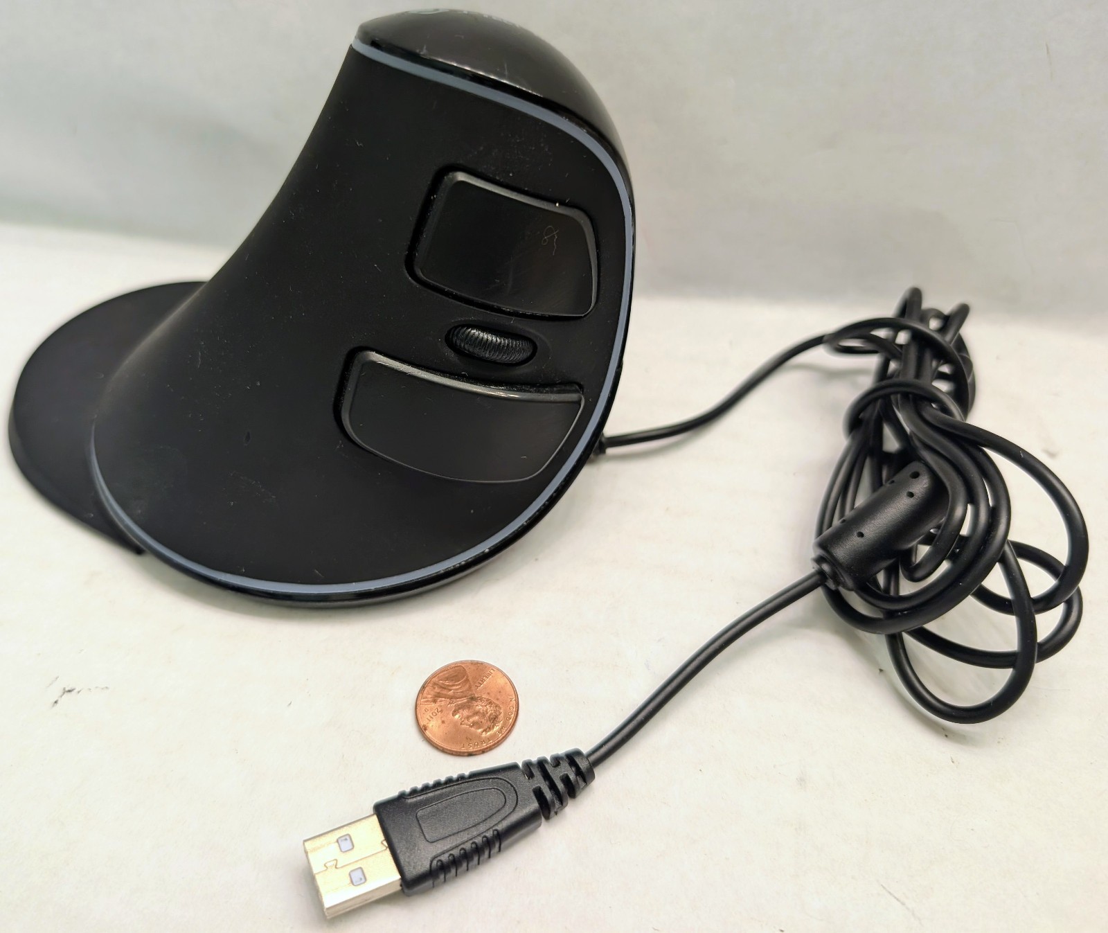 J-Tech Digital Ergonomic Mouse V628R Wired RGB Vertical Gaming 4000 DPI 6 Button