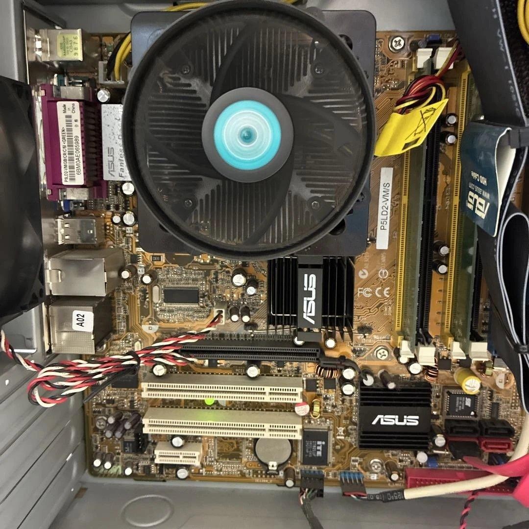 ASUS P5LD2-VM Motherboard Core 2 Duo E6400 2.13GHz 1GB DDR2 Memory Tested