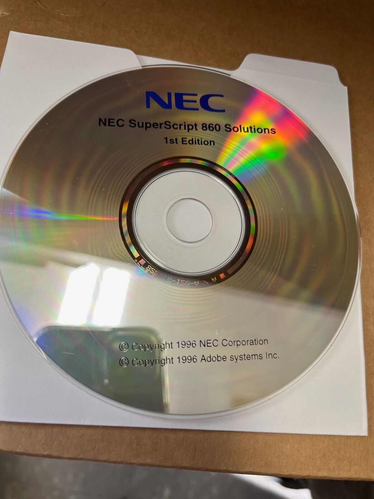 NEC SuperScript 860 Solutions CD