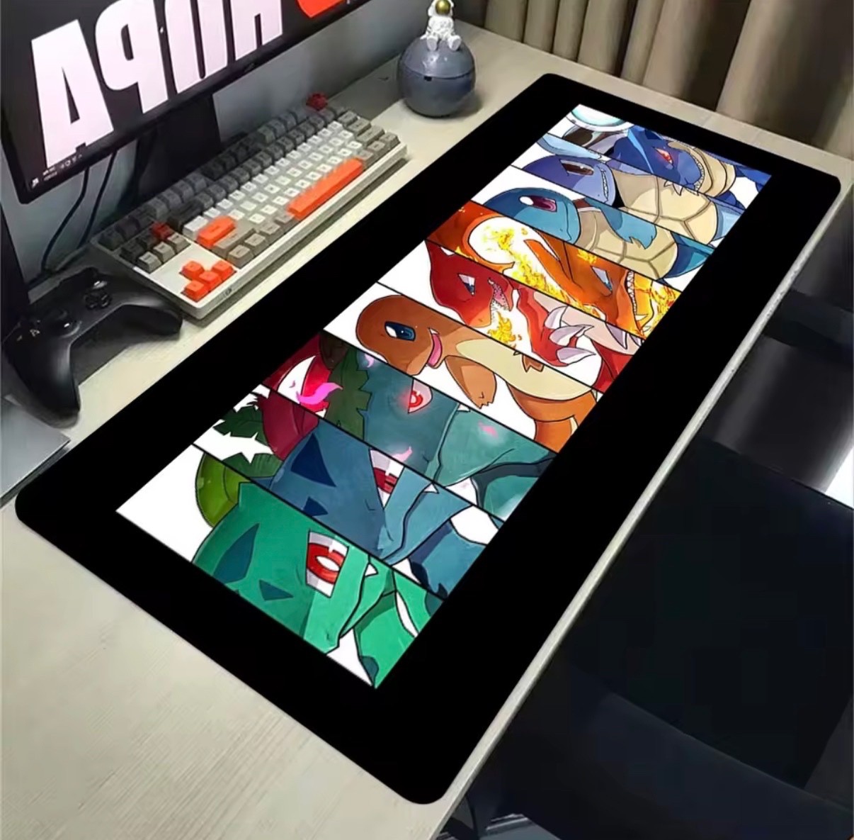 Pokemon Mouse Pad | Bulbasaur Squirtle Charmander Gaming Office PC Desk Mat