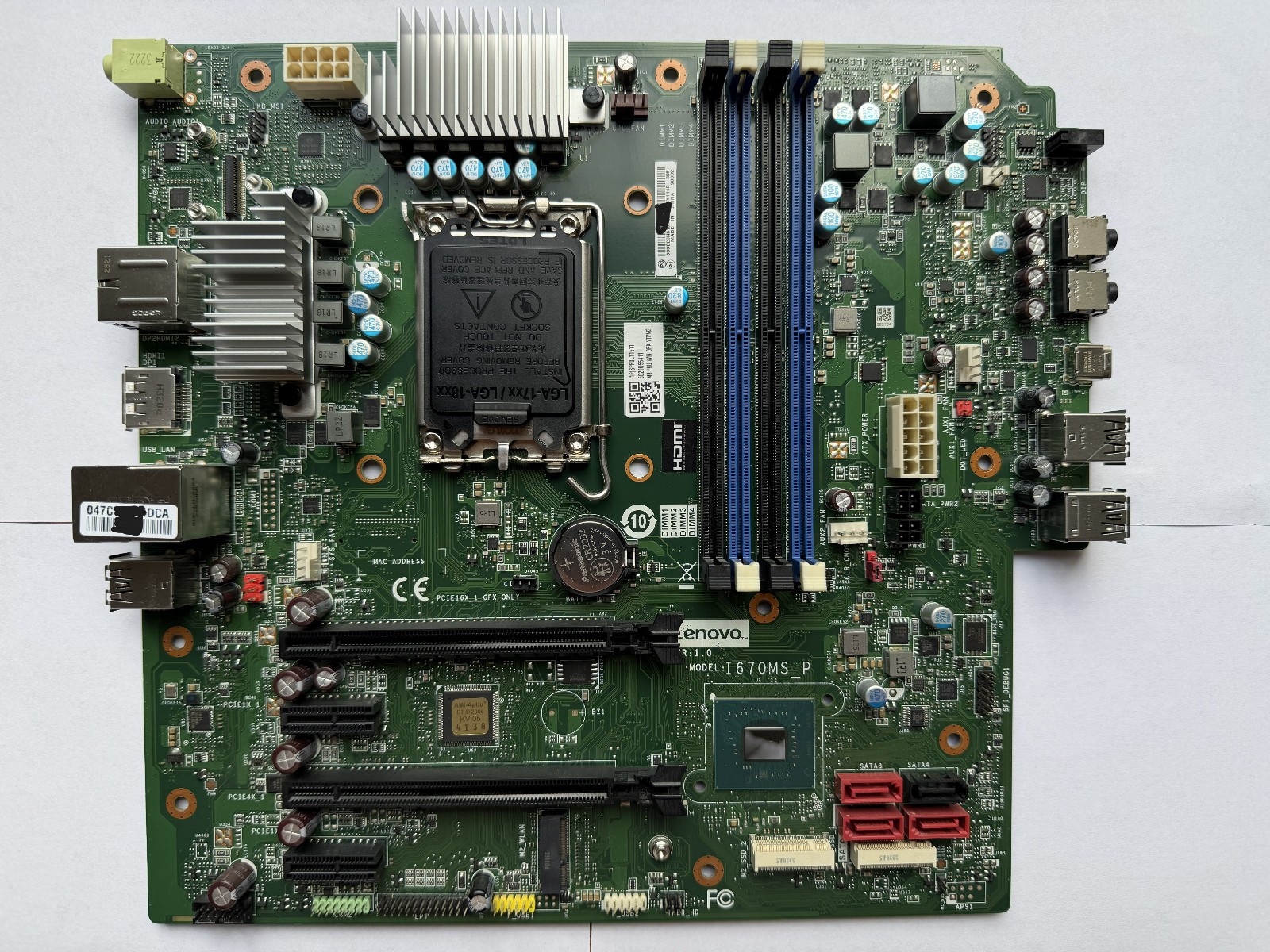 Lenovo ThinkStation P3 Tower Workstation Motherboard FRU 5B20U55411