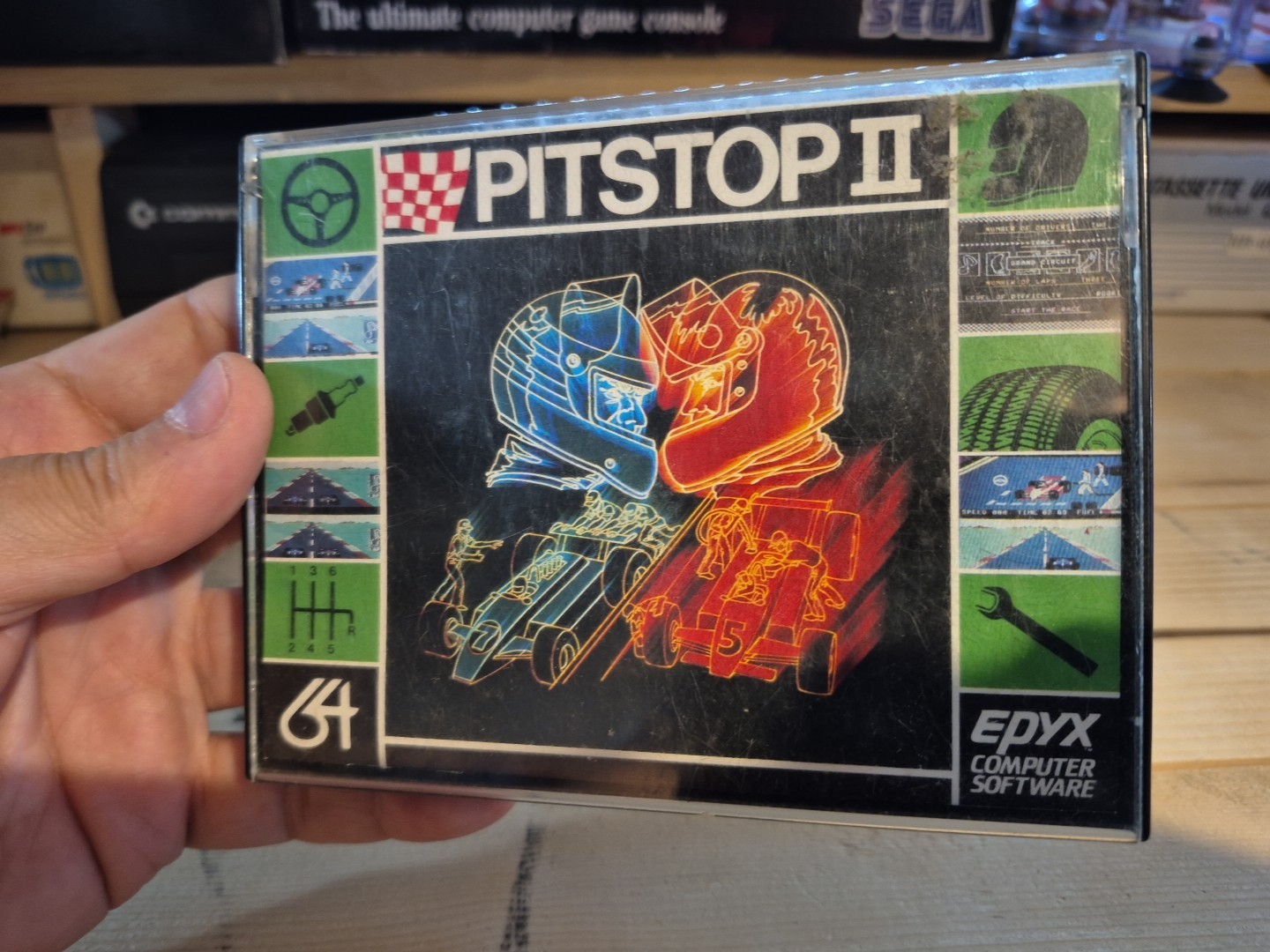 C64 : PITSTOP II ORIGINAL GAME X COMMODORE 64 tape GAMES EPYX