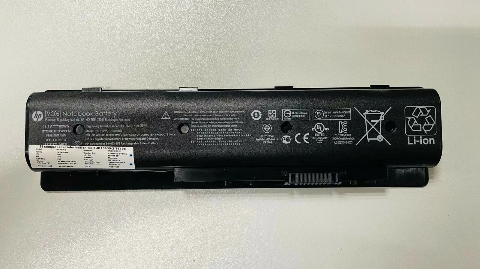 Genuine Battery MC04 MC06 HSTNN-PB6L For HP ENVY 17-N 17-N000 15-AE TPN-C123 New