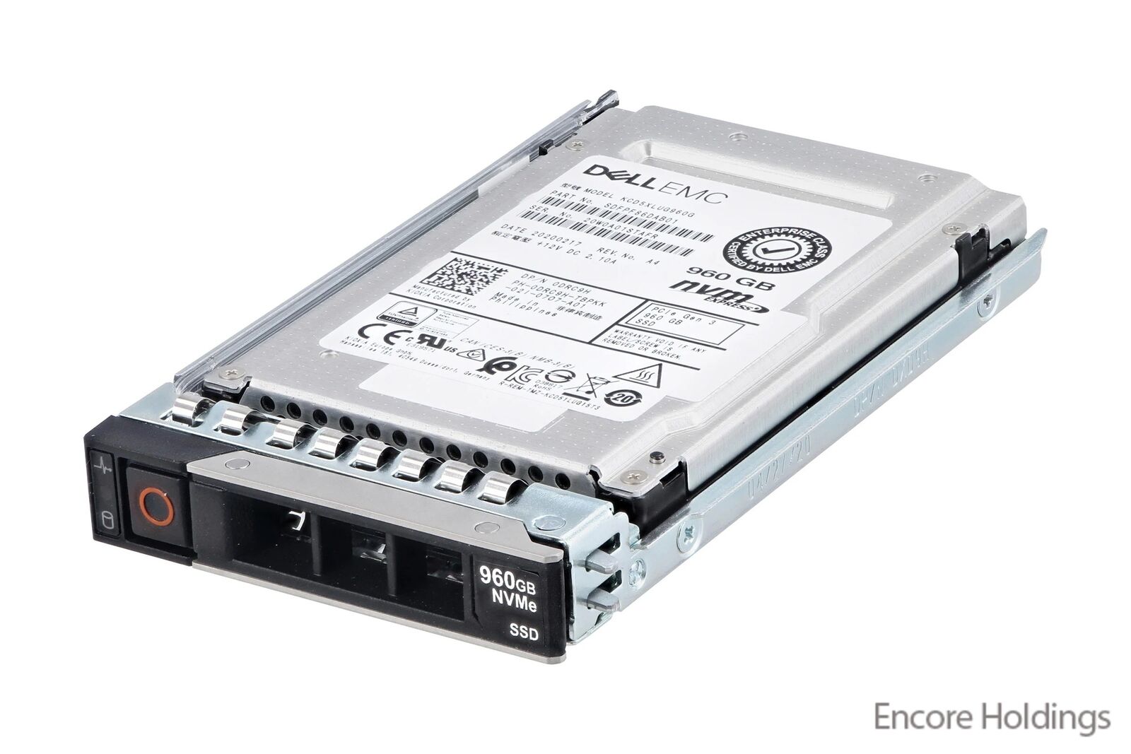 Dell 960 GB Solid State Drive - NVME - PCIe Gen3x4 U.2 - 2.5 Inch - Triple DRC9H