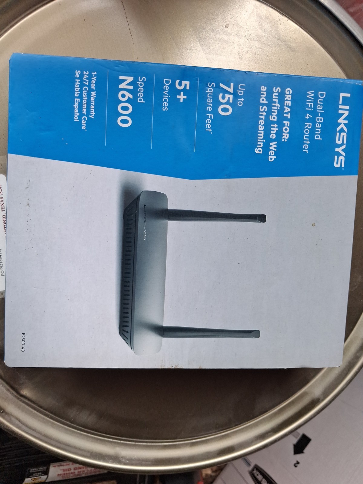 LINKSYS N600 DUAL-BAND WI-FI 4 ROUTER 5 PLUS DEVICES UP TO 750 SQ FT NEW SEALED