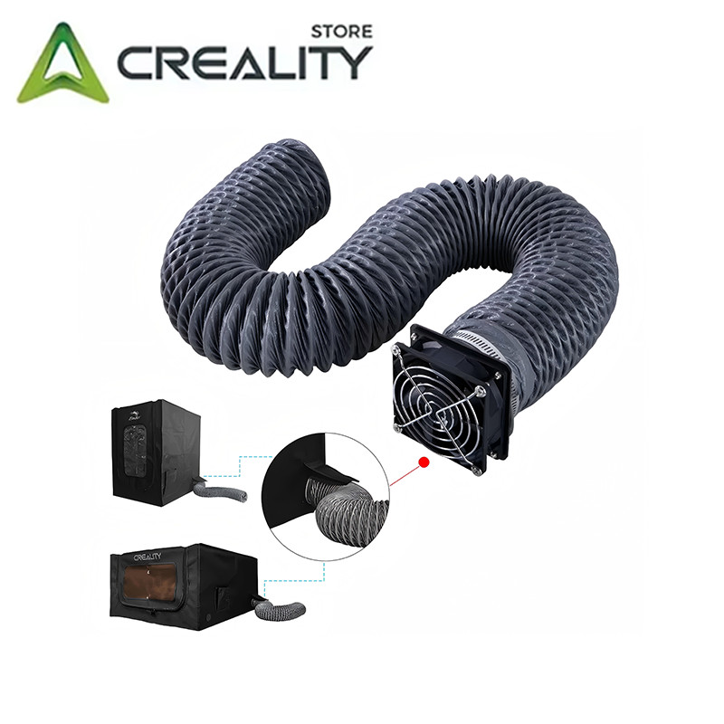 Creality Official Fume Extraction Kit, 4000 RPM High-Efficiency Ventilation Fan,