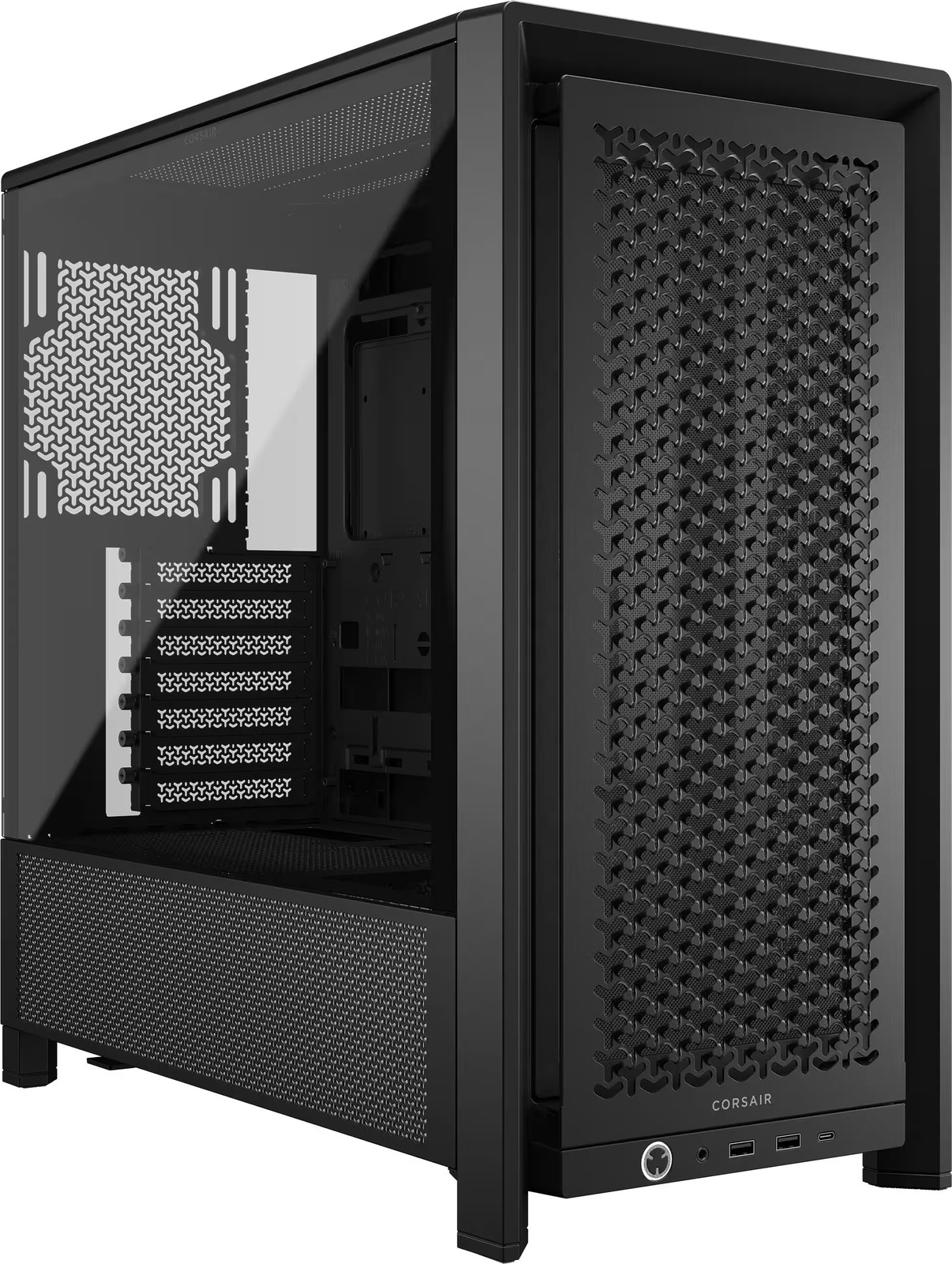 CORSAIR - FRAME 4000D RS ATX Mid-Tower PC Case - Black