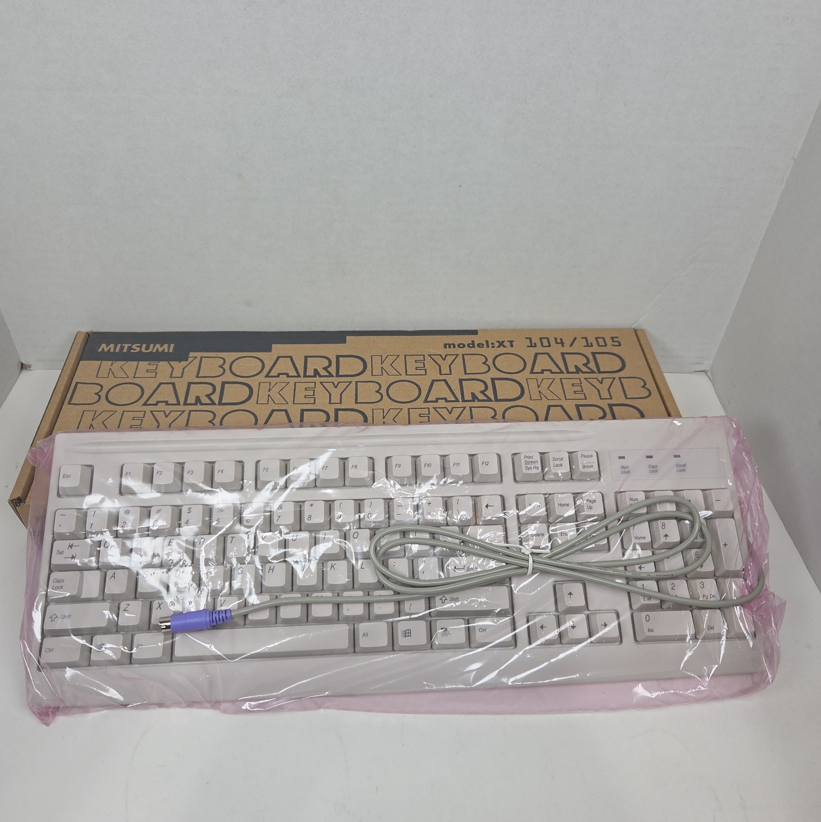 Mitsumi Electronics KFKEA4XT Keyboard XT 104/105 DIN Wired Brand New In Box