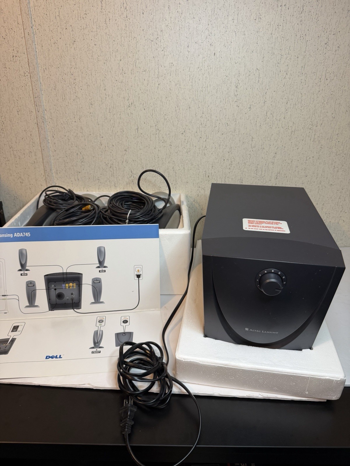 Altec Lansing Multimedia Computer Speaker System Powered Subwoofer ADA745