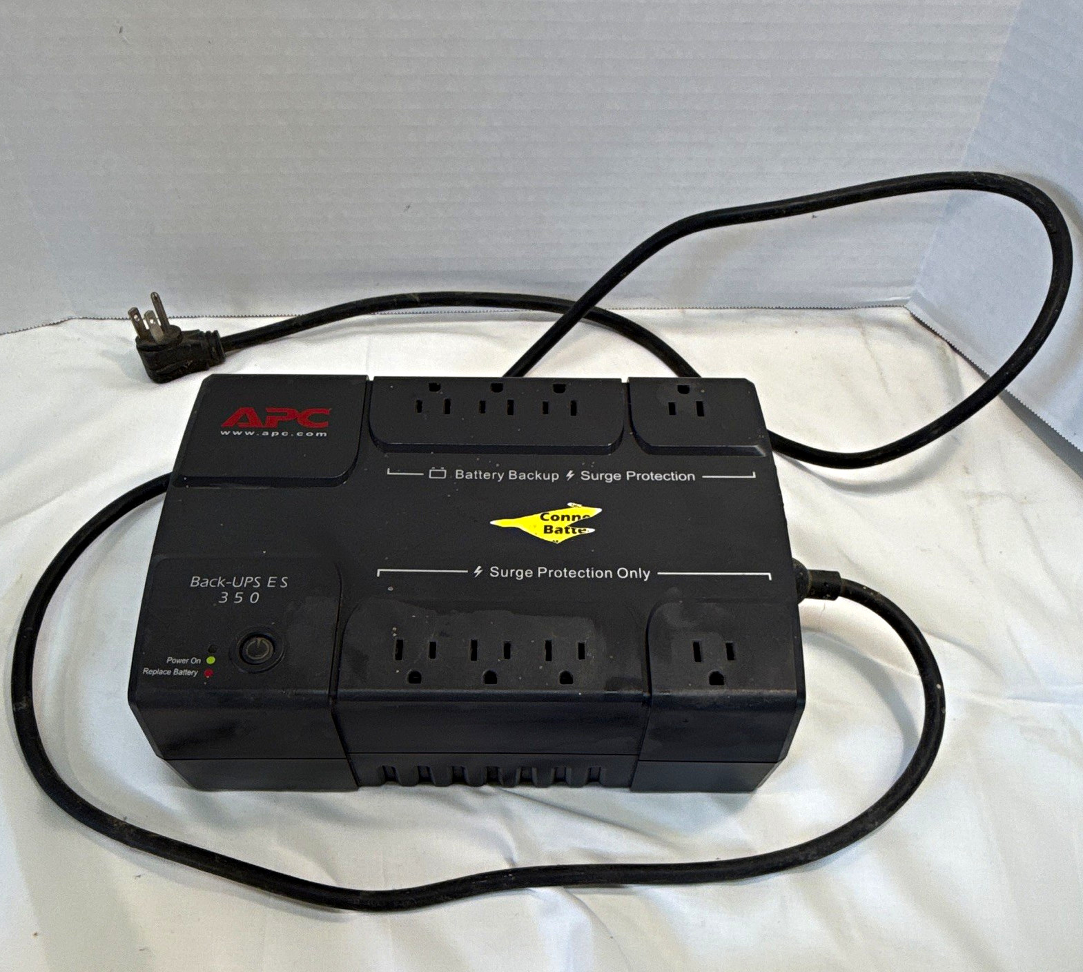 APC Back-UPS ES 350 350VA/200W Desktop UPS 8-Outlet 120V Black