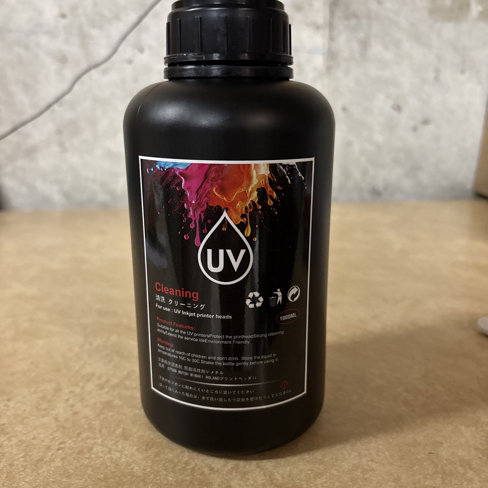 1000ML UV Printer Print Head Cleaning Liquid for Uv Inkjet Printer Heads