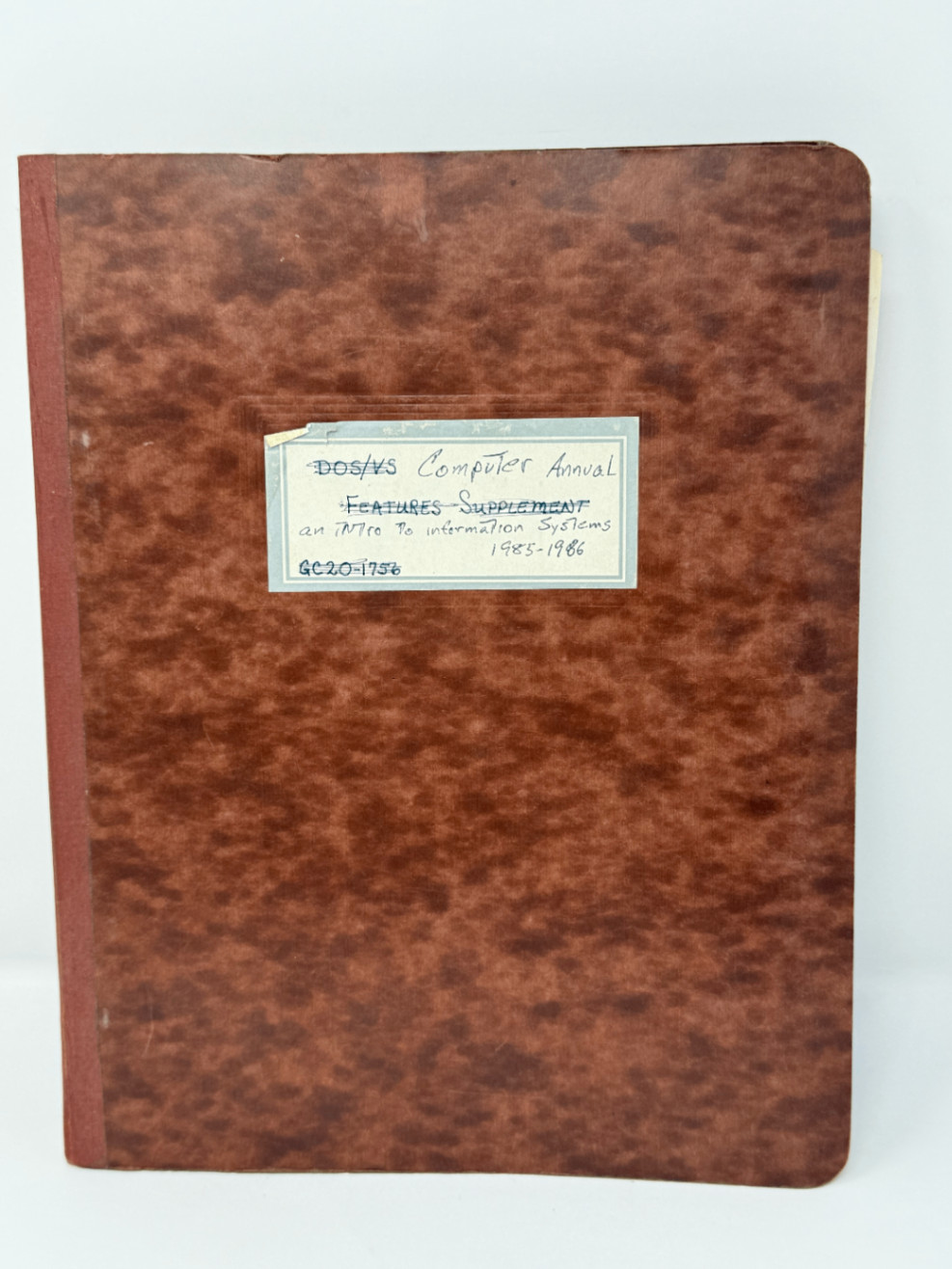 Computer Annual An Introduction to Info Systems 1985-1986 IBM DOS/VS Guide