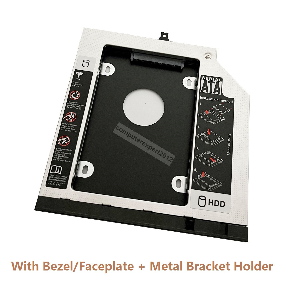 Bezel Bracket 2nd HDD SSD Hard Drive Optical Caddy for Lenovo ThinkPad L440 L540