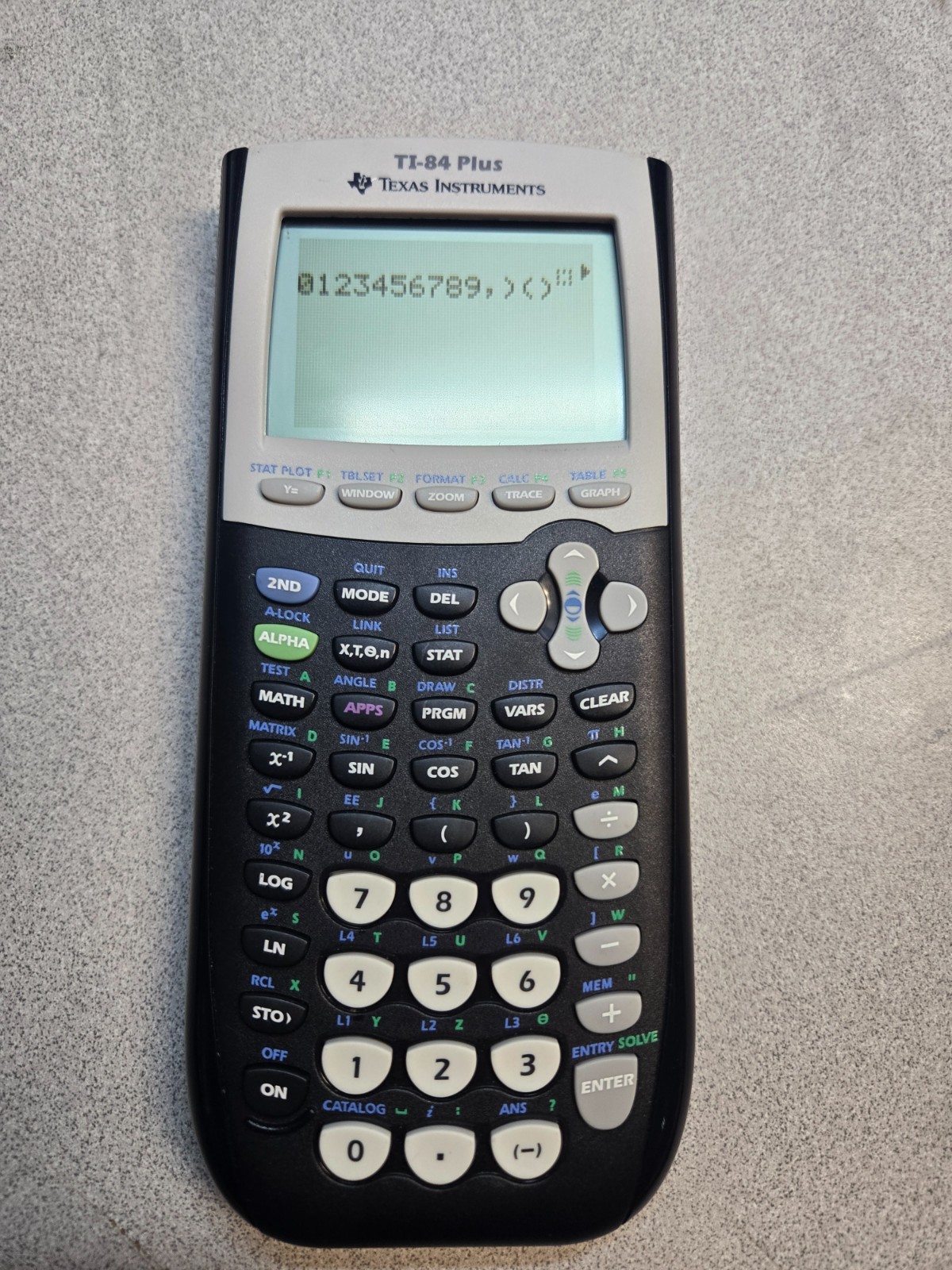 Texas Instruments TI-84 Plus Graphing Calculator *HAS ENGRAVINGS*