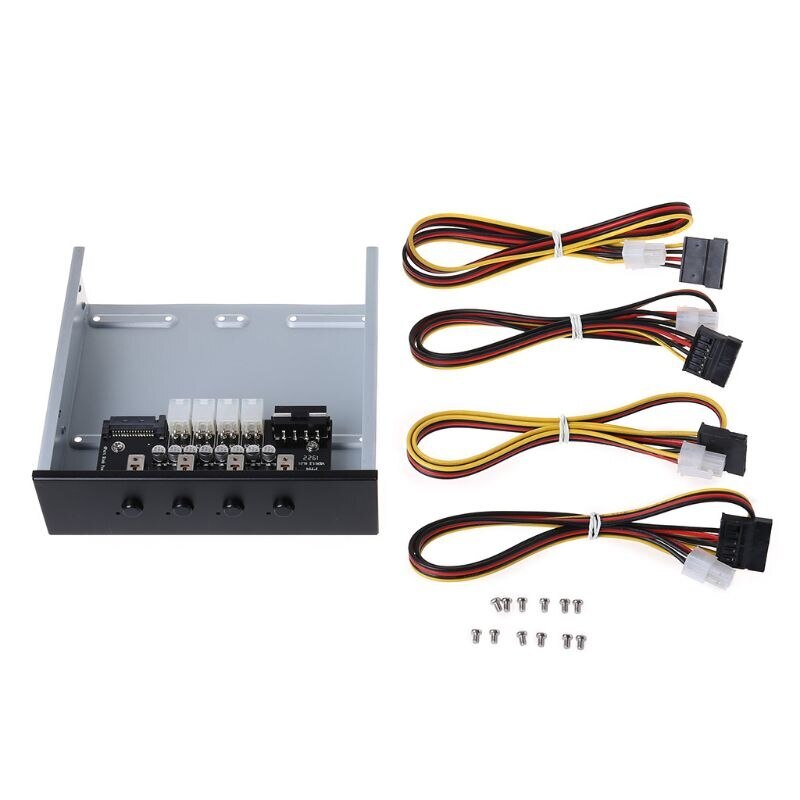 5.25 Inch Front Panel Expansion with 4 SATA Hard Drive Power Control Switche