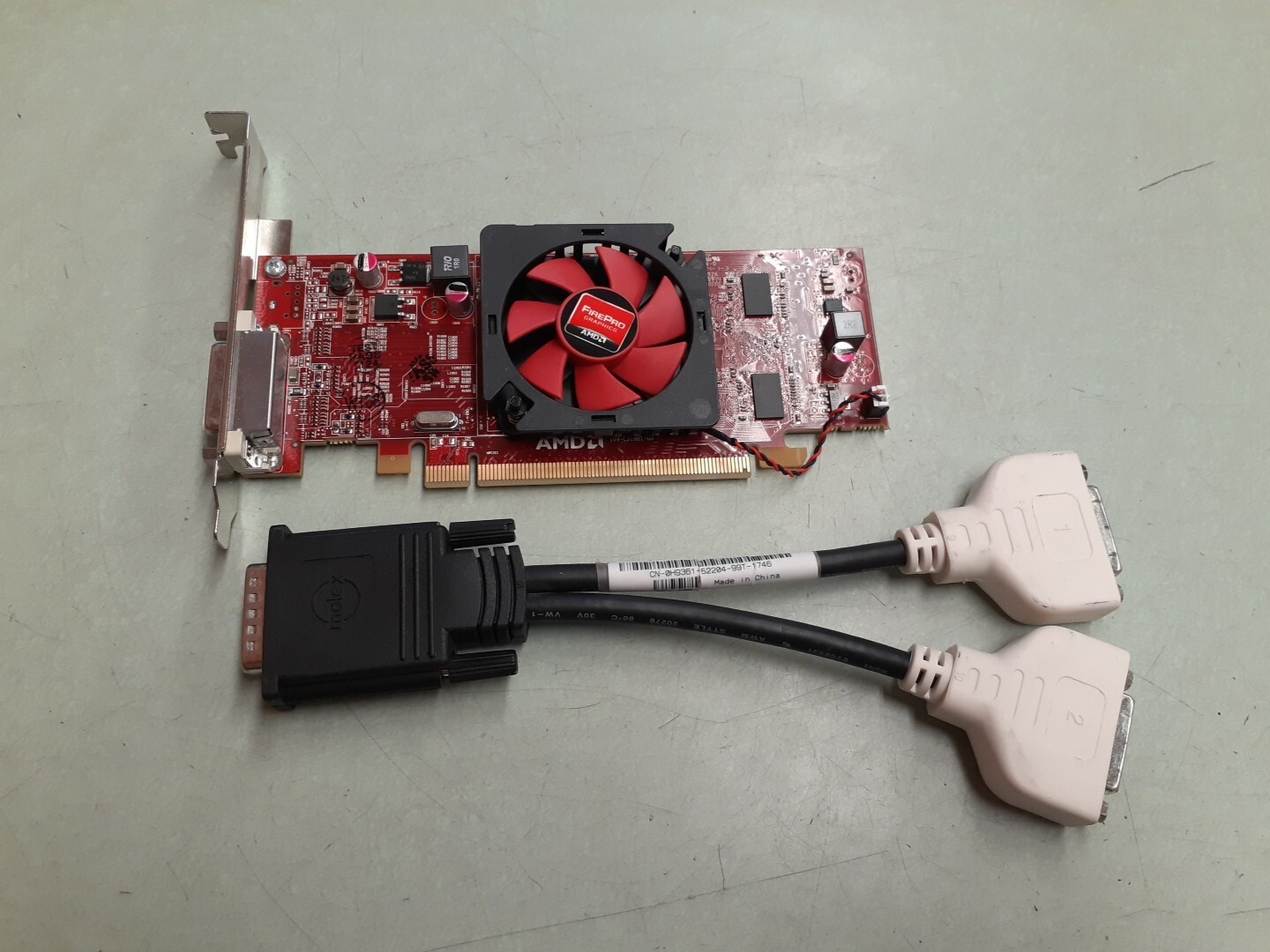 Dell ATI FirePro 2270 Video Card 512MB DDR3 Graphics Card 0JCPR7 JCPR7 +Splitter