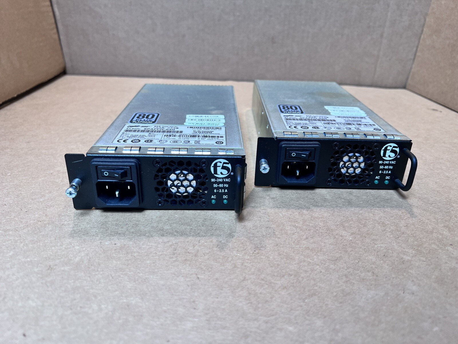 (2x) F5 Power One PWR-0187-04 400W AC Power Supply SPAFFIV-03G