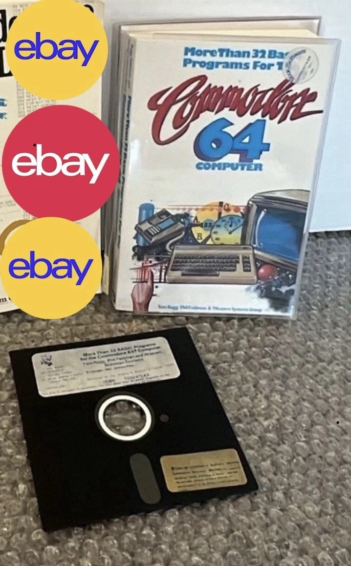More Than 32 Basic Programs For Commodore 64 Computer Rugg Feldman Book W/Disk