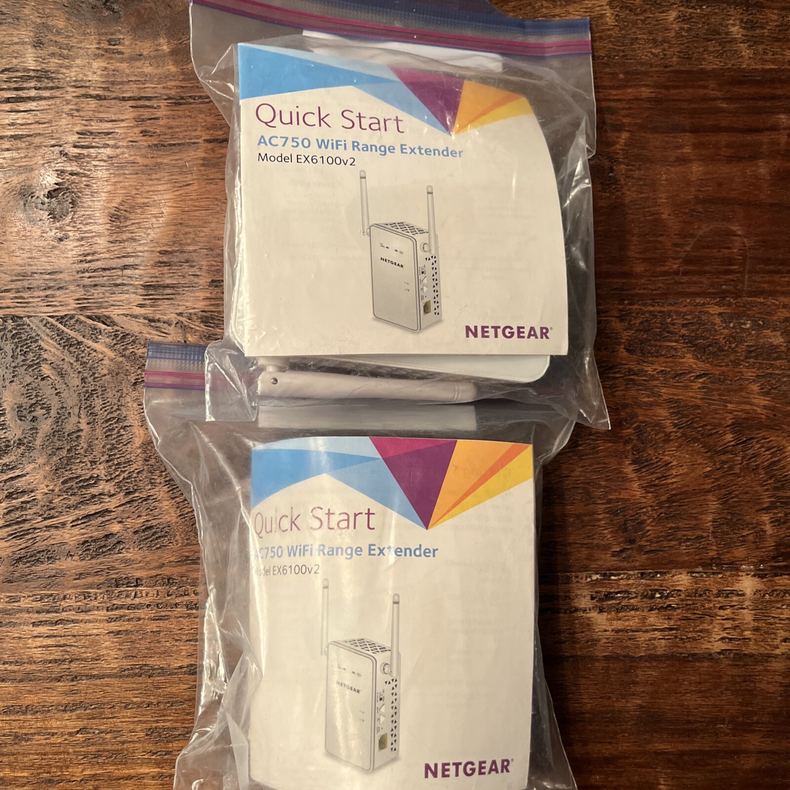 Lot of 2, Netgear EX6100v2 AC750 Dual Band WiFi Range Extender