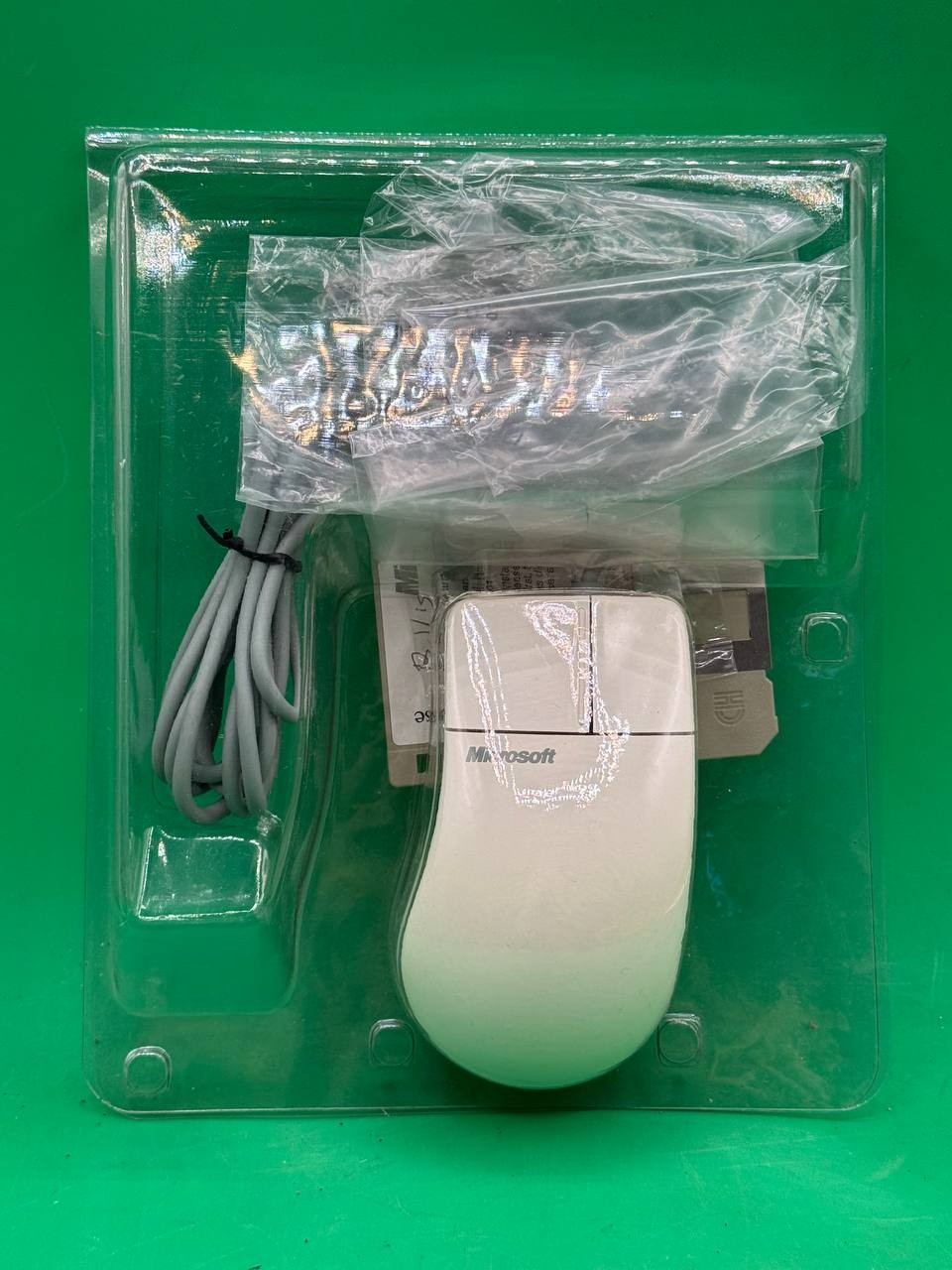 Microsoft Serial Mouse 37967 w/ Setup Disk 9.01 & Adapter Vintage PC TC