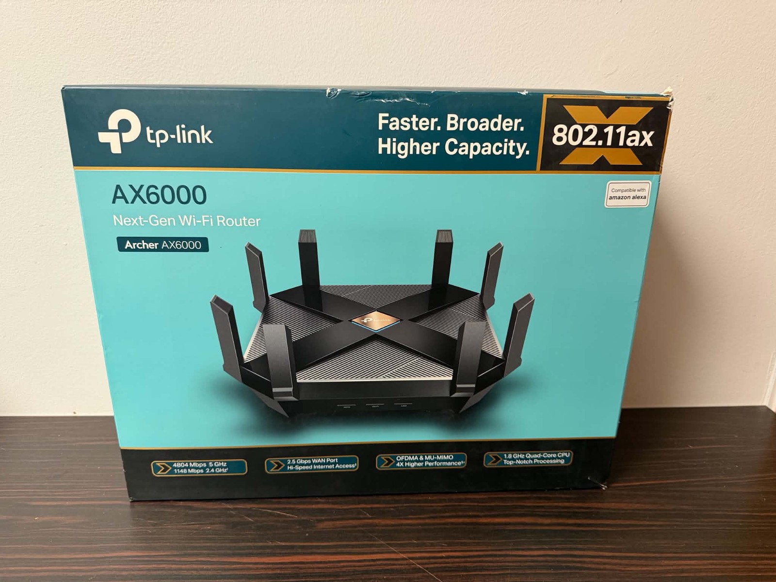 TP-Link 2021 AX6000 WiFi 6 Router, 8-Stream Smart WiFi Router - Next-Gen