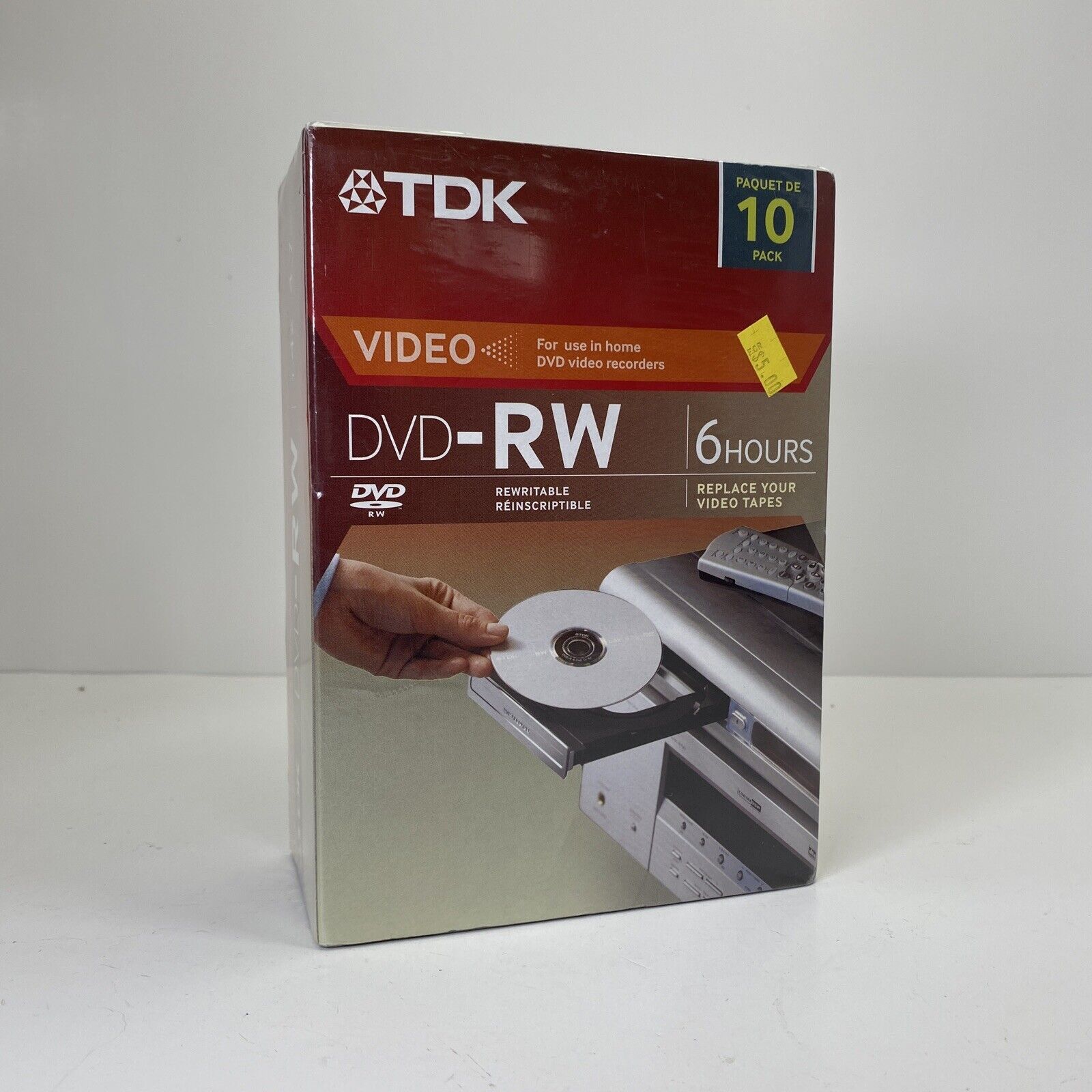 TDK DVD+RW 4x 4.7GB 9 Pack Rewriteable Blank DVDs - 6 Hours - Brand New