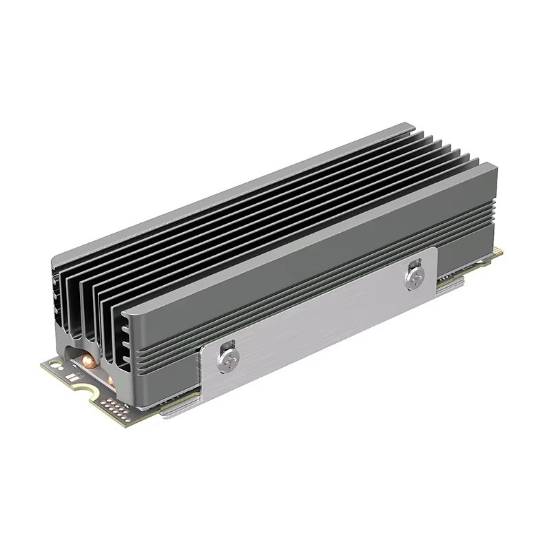 TEUCER M.2 NVMe 2280 SSD Heatsink Dual Copper Tube Cooler Thermal Pad