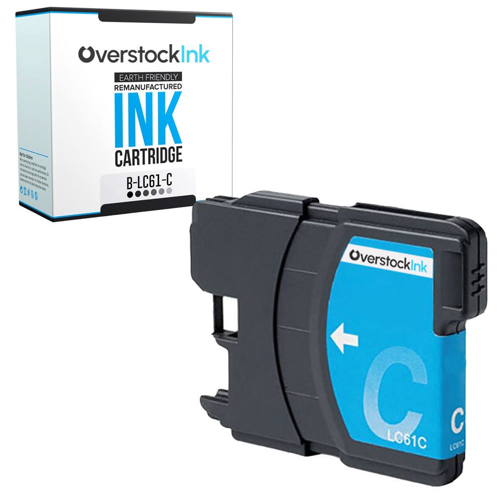 1-Pack Compatible OSI LC61 Cyan Ink Cartridge fits Brother DCP-385C, 395CN, J125
