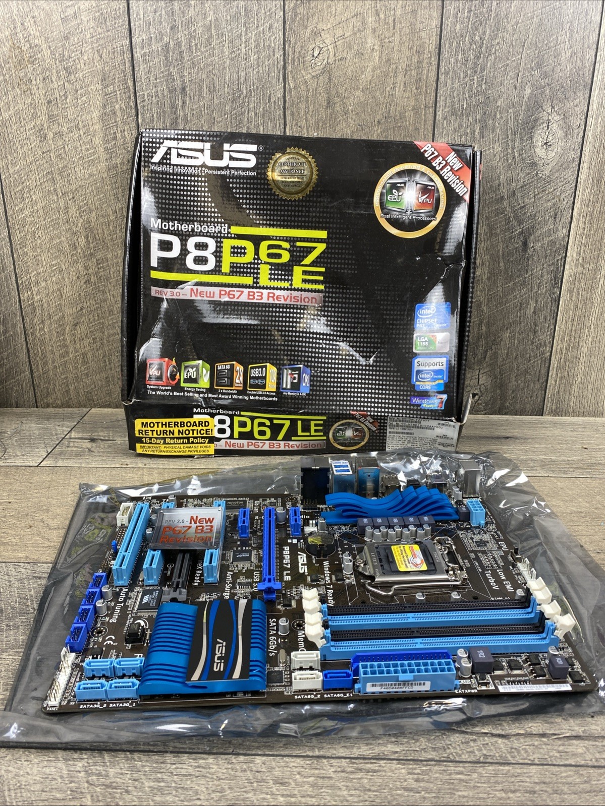 ASUS P8P67 Pro LGA1155 Intel Motherboard  🔆never Been Installed 🔆
