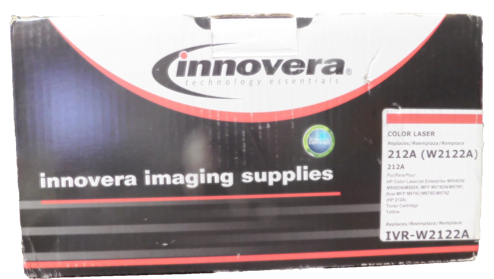 Innovera  Toner Cartridge Alternative For HP 212A Yellow IVR-W2122A-Box Damage