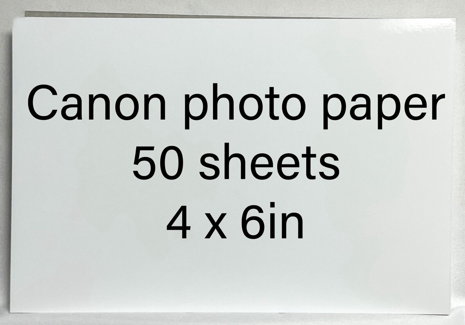 Canon Selphy 4x6 Postcard Size Glossy Photo Printer Paper 1 Pack of 50 Sheets