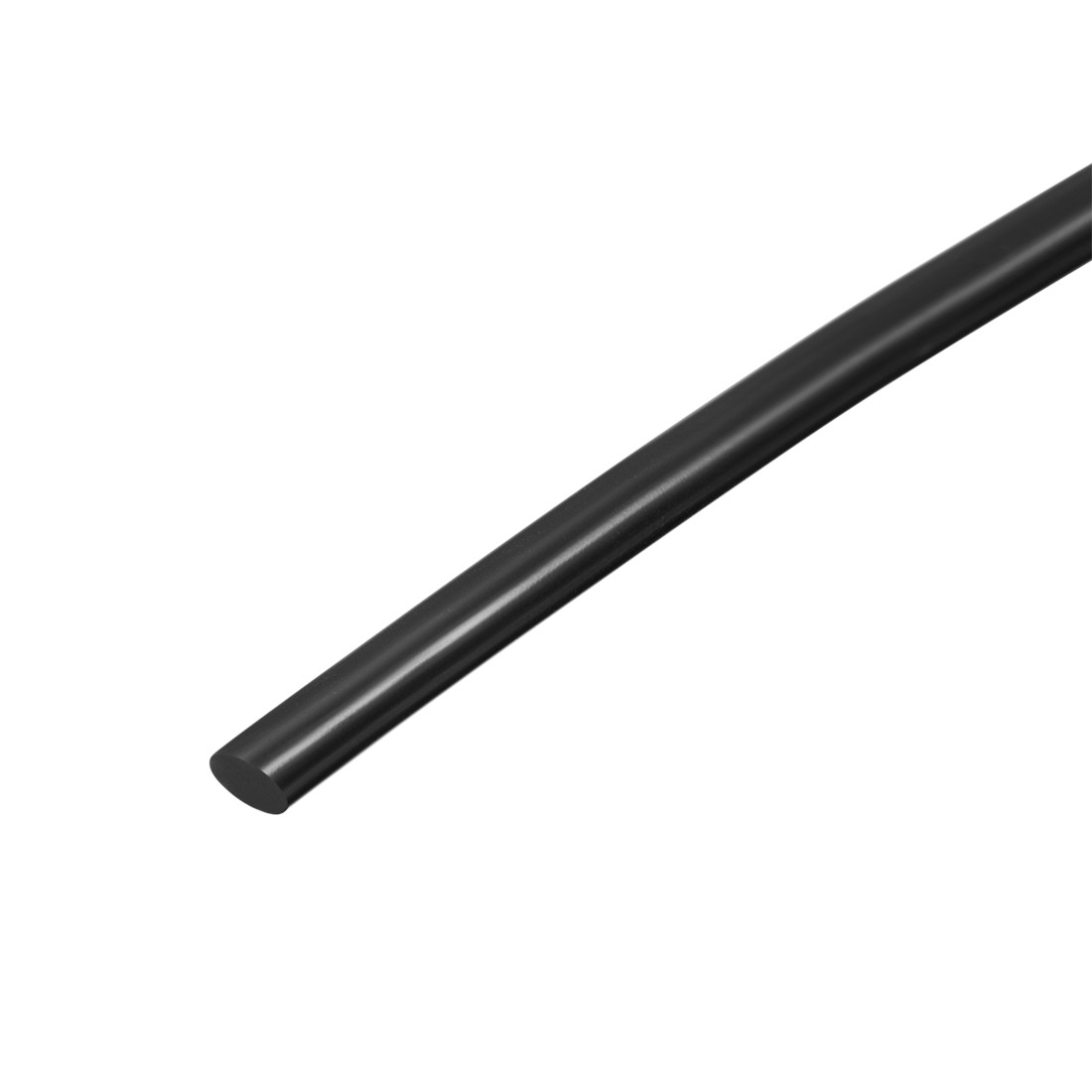 39" Long 4MM Dia High Temperature Resistant Silicone Sealing Strip (Black)