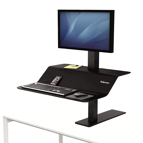 Fellowes-New-8080101 _ FELLOWES LOTUS VE SIT-STAND WORKSTATION - SINGL